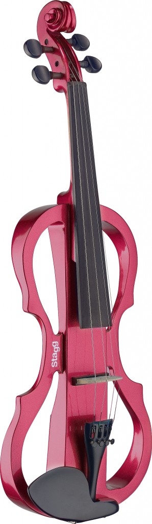 Elec.Vln&Hdphone+Softc Metallic Red