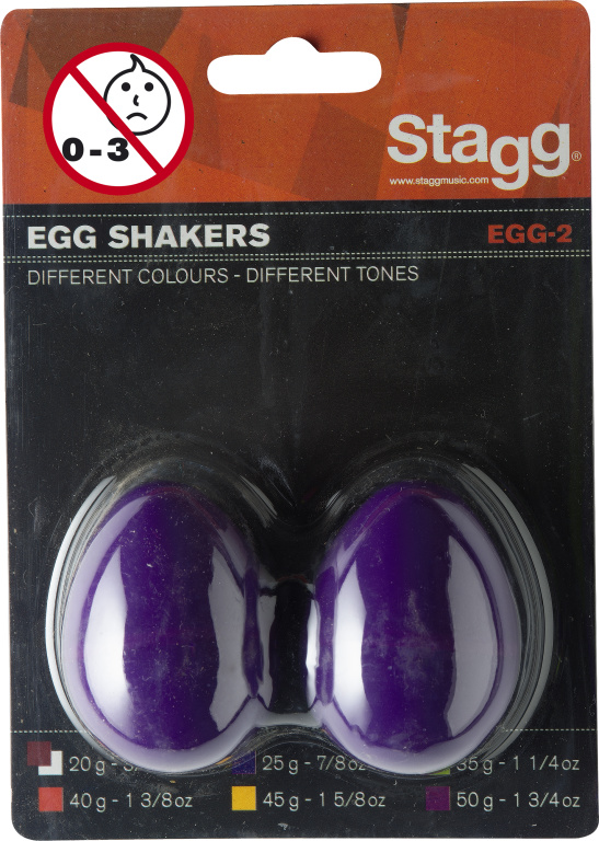 2Pc Egg Shakers/ 7/8Oz/Purple