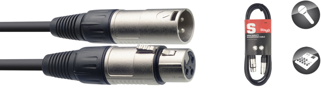 3M/10FT MIKE CABLE XLRf-XLRm - 2