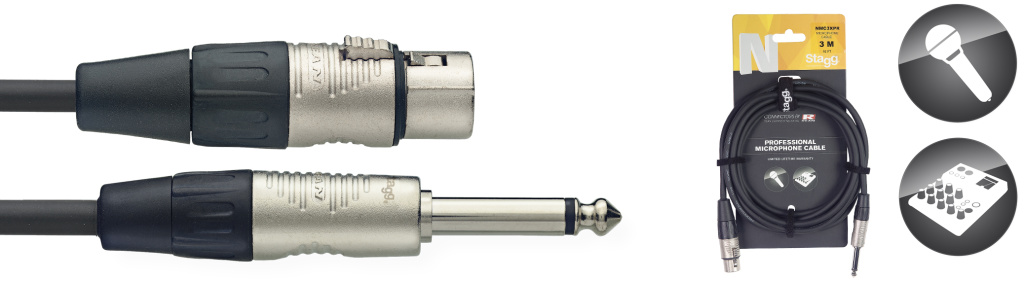 3M/10FT MIKE CBL XLRf-PLUG DLX - 2