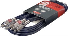 3M/10FT TWIN CABLE RCAm-RCAm