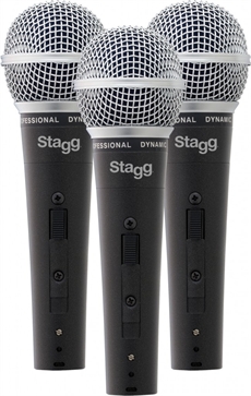 3st Dynamiska mickar i ABS case inkl mickkablar DC78+CBL XLR/XL - 2
