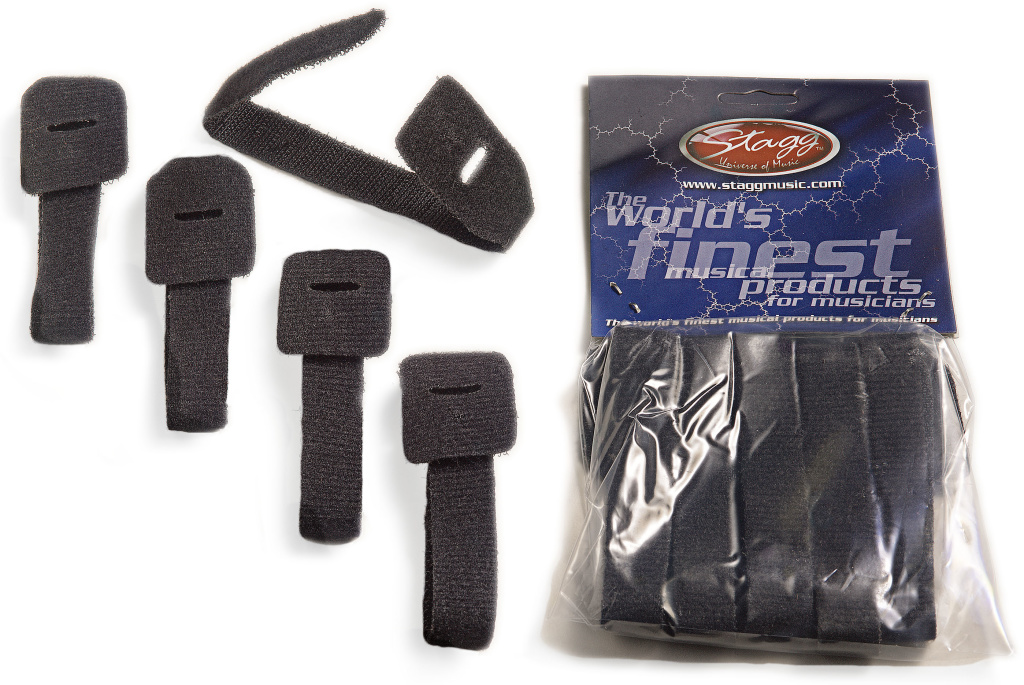 5 Velcro Straps, 225 Mm, Black - 2