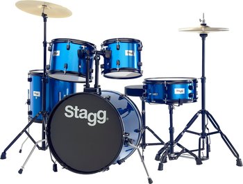 5Pc Drset.20"+Hw/Cym/Throne-Bl