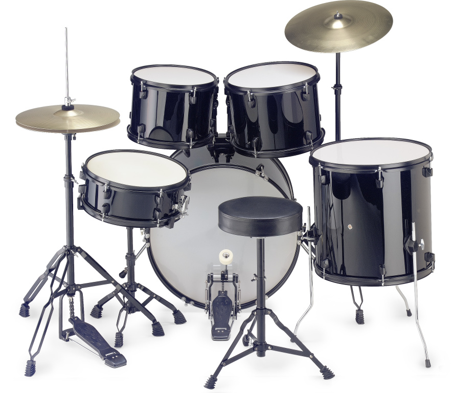 5Pc Drset.22"+Hw/Cym/Throne-Bk - 2