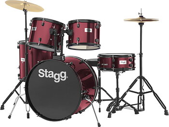 5Pc Drset.22"+Hw/Cym/Throne-Wr