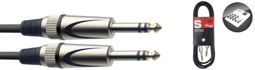6M/20F AUDIO CBL DLX STER.PLUG