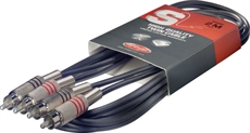 6M/20FT TWIN CABLE RCAm-RCAm