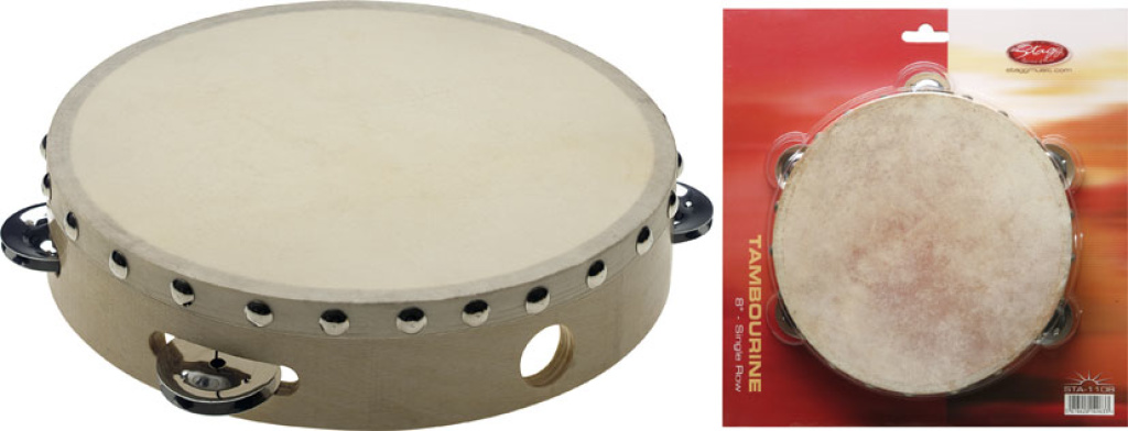 8" Pretuned Tamb. Wood,1-Rw