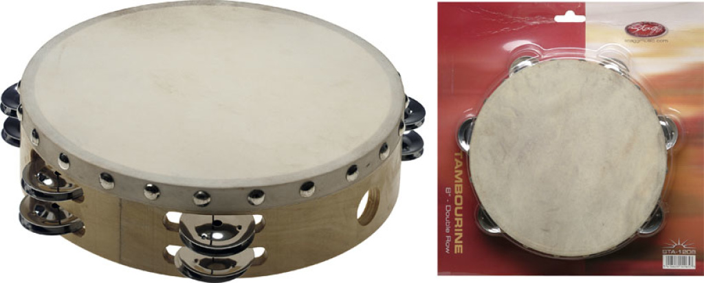 8" Pretuned Tamb. Wood,2-Rw