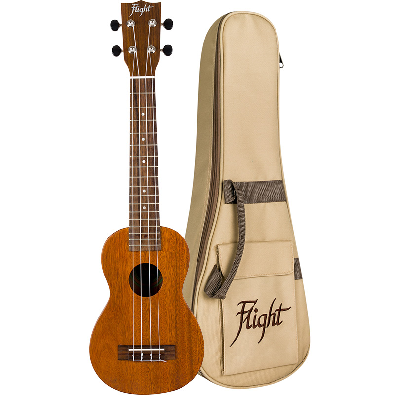 Flight LUS-5  All solid Long Neck Soprano Vintage Satin