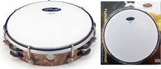 8"Tambourine 2Rw Jg/Plst Wood