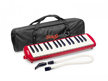 Melodica Red 37Kys+Mthp+Tb+Bag