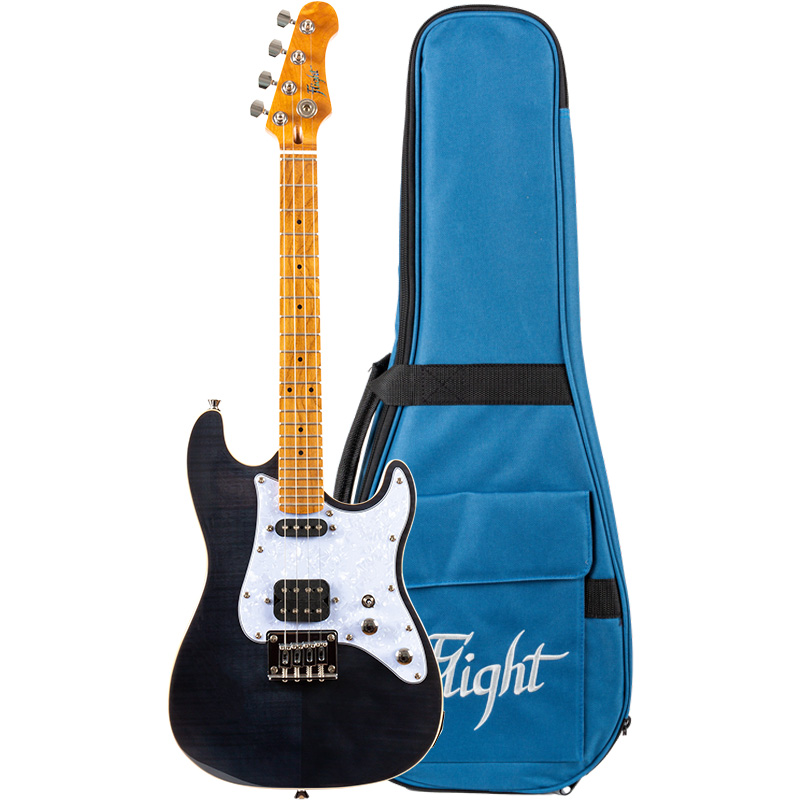 Flight PATHFINDER Tenor TBK Electric solid body Transp. Black