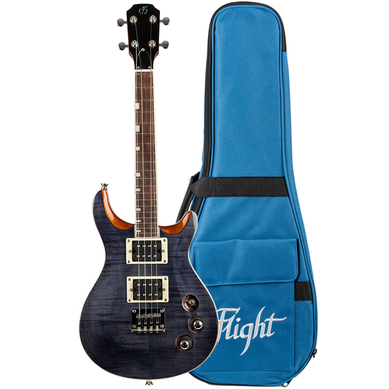 Flight VANGUARD Tenor TBK Electric solid body Transp. Black