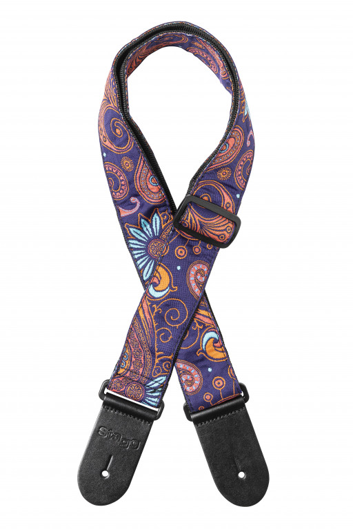 Woven Strap Paisley2 Orange