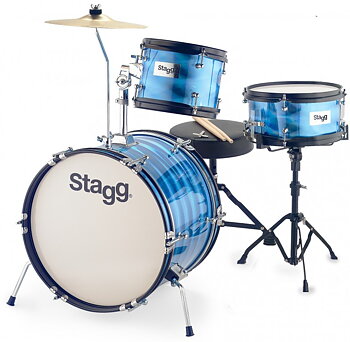 3Pc 16"Jr Drset+Hw/Throne-Blue