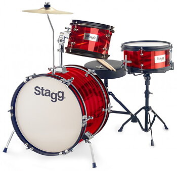 3Pc 16"Jr Drset+Hw/Throne-Red
