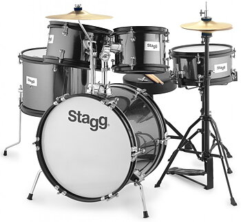 5Pc 16"Jr Drset+Hw/Throne-Bk