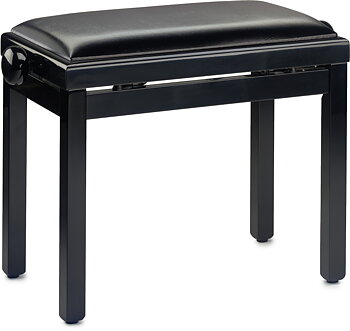 Black Pianobench,Highgloss+Vinyl Top