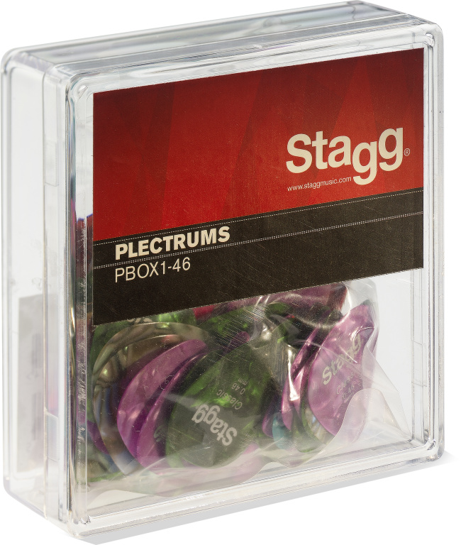 BOX OF 100PCS PLECTRA, 0.46MM - 2