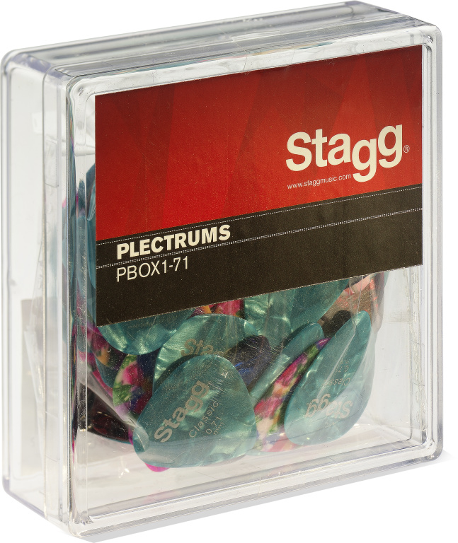 BOX OF 100PCS PLECTRA, 0.71MM - 2