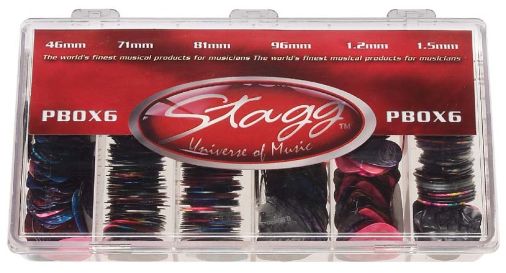 BOX OF 600PCS PLECTRA, MIXED - 2