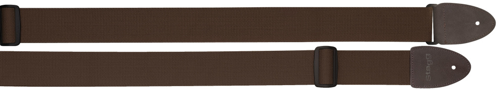 Cotton Guitar Strap/2"/Brown