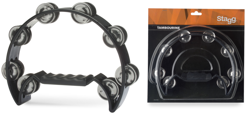 Cutaway Tambourine 16 Jing,Blk