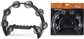 Cutaway Tambourine 16 Jing,Blk