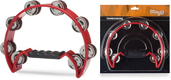 Cutaway Tambourine 16 Jing,Red