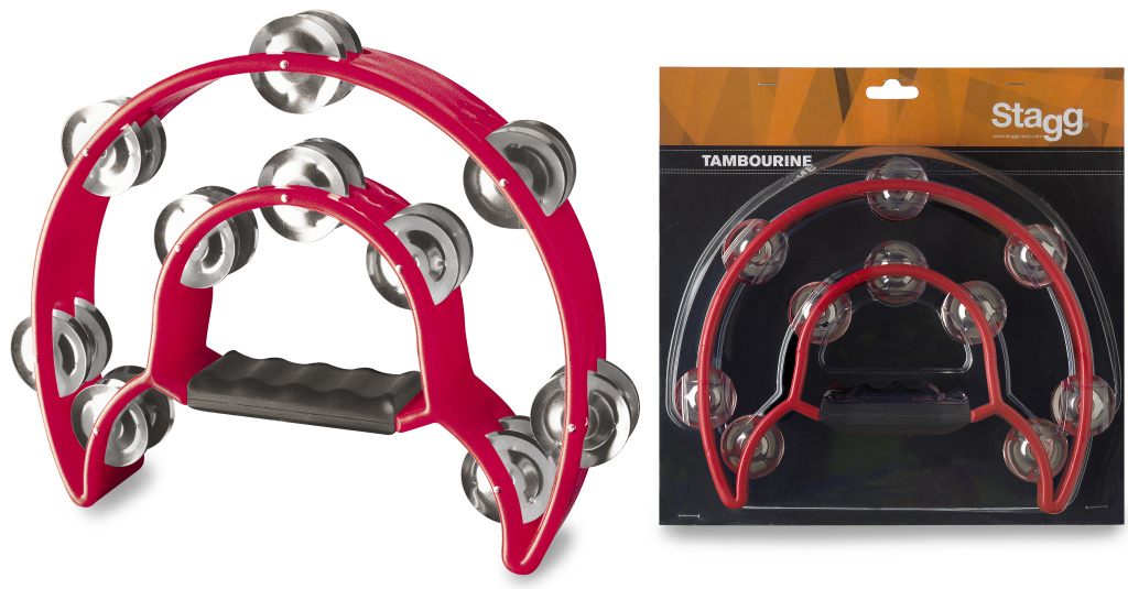 Cutaway Tambourine 20 Jing,Red