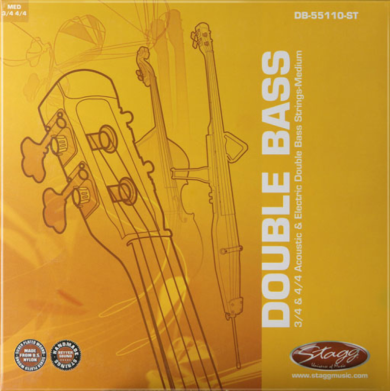 DBL BASS.STR.SET/STL/EDB-3/4/4