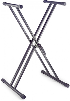 Double X Keyboard Stand Black
