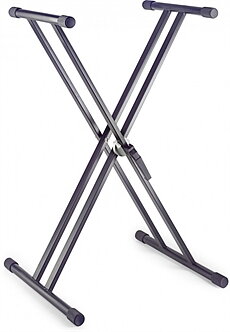 Double X Keyboard Stand Black
