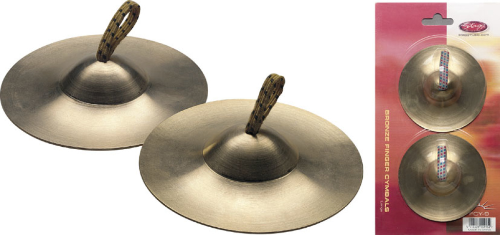 Finger Cymbals Bronze 1Pr Big - 2