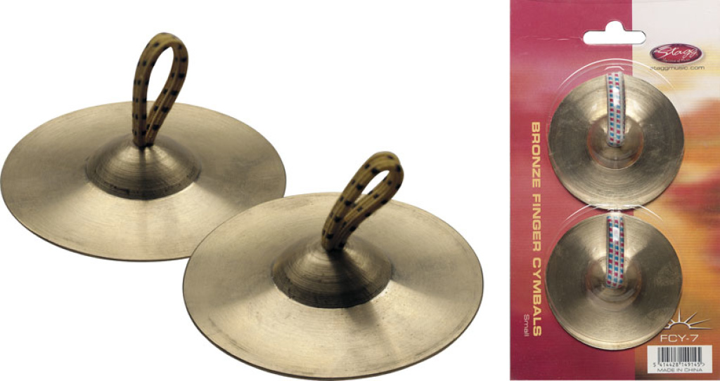 Finger Cymbals Bronze 1Pr Sm.