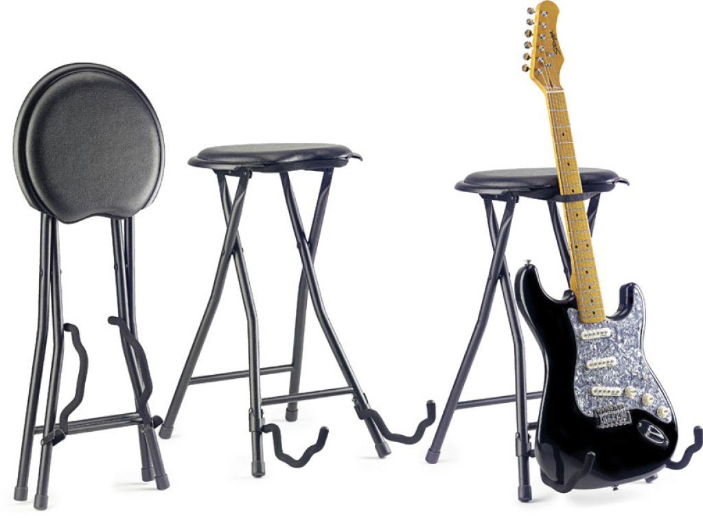 Foldable Stool w/guitarstand