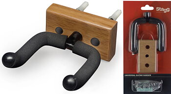 Guitar Wall Hanger W/Wood Base