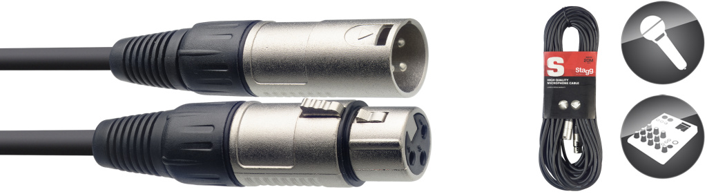 20M/66Ft Mike Cable Xlrf-Xlrm