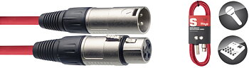 3M/10F Red Mike Cbl Xlrf-Xlrm
