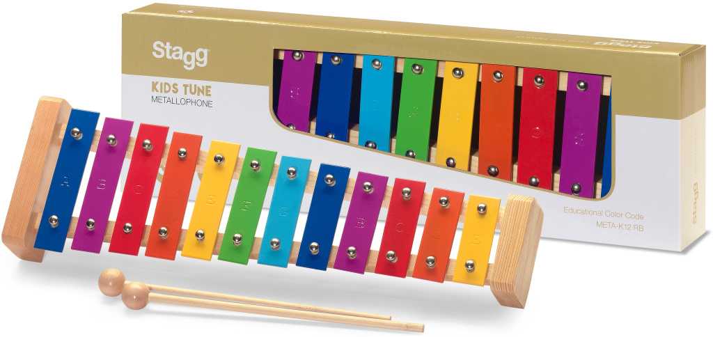 Metallophone 12 Rainbow Keys