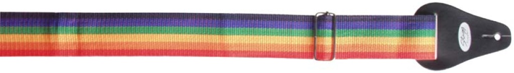 Nylon Guitar Strap/2"/Rainbow