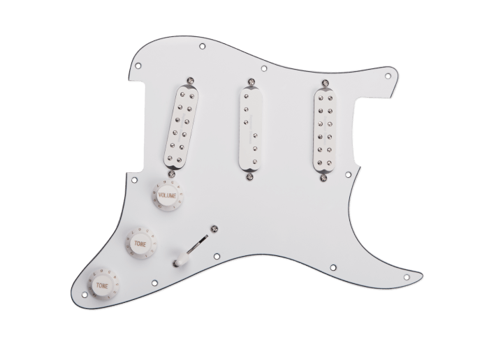 Pickguard  Everything Axe White w/Liberator