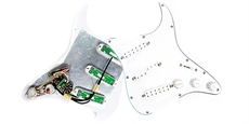 Pickguard  Everything Axe White w/Liberator - 2