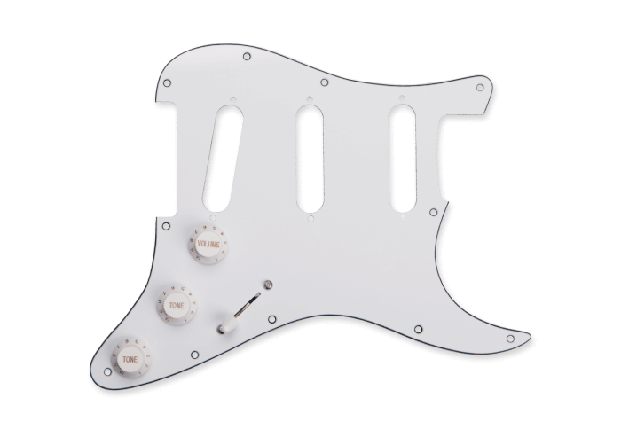 Pickguard BYOP Librator Ready Assy White