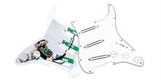 Pickguard Triple Rails White Assy - 2