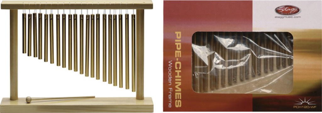 Pipe Chimes/1R/20Bars+Wd Frame