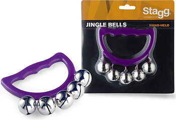 Plastic hand bell with 5 bells