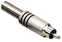Rca Male Plug-Nickel Plated